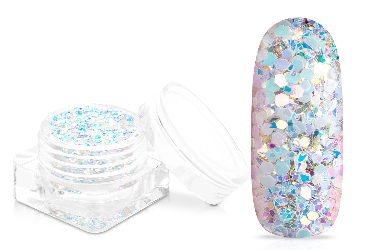 Jolifin Candy Glitter - white mermaid