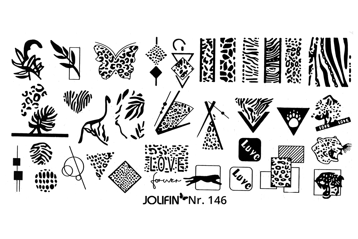 Jolifin Stamping-Schablone - Nr. 146