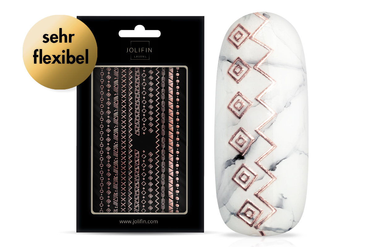 Jolifin LAVENI XL Sticker - Stripes rosé-gold Nr. 2