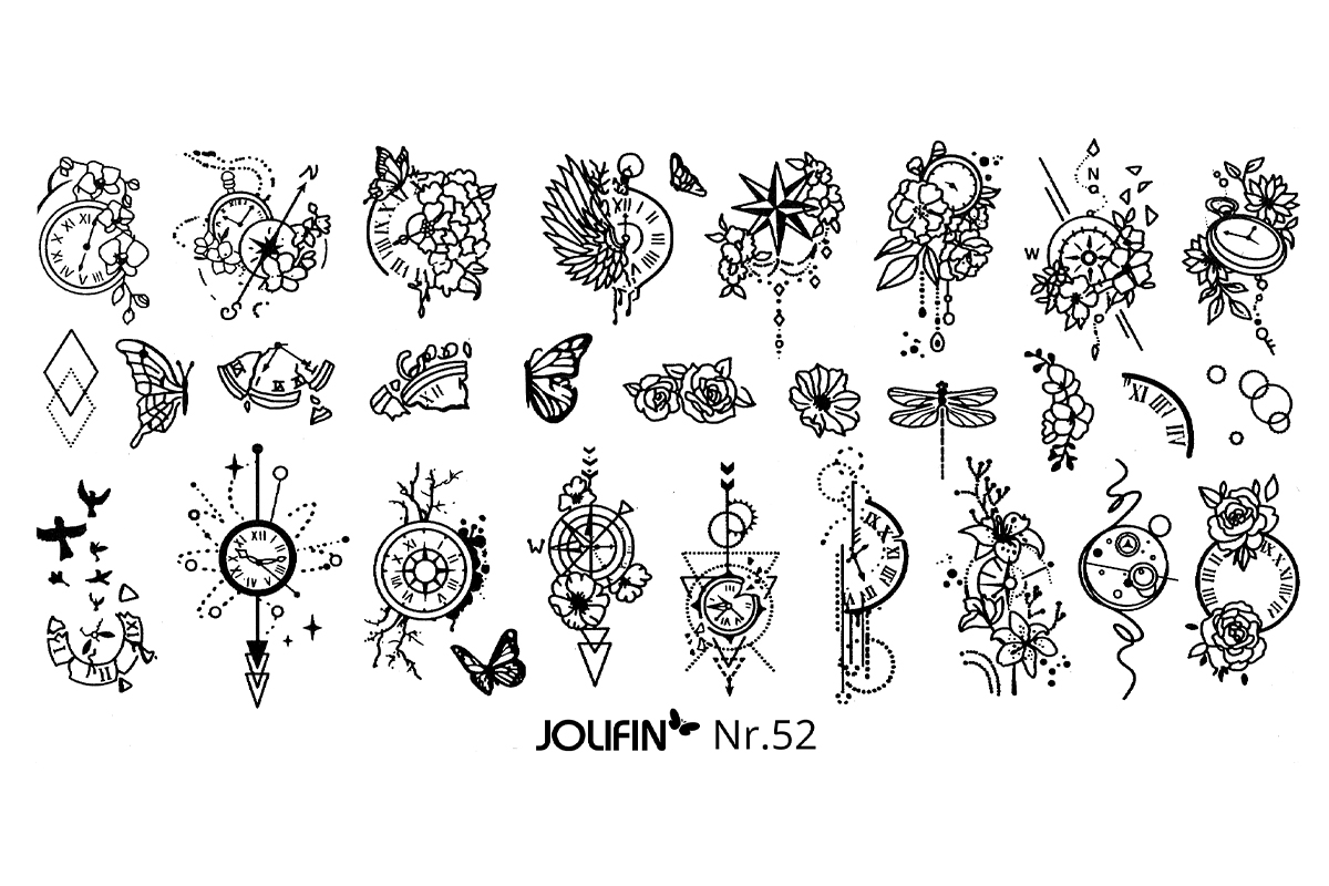 Jolifin Stamping-Schablone Nr. 52