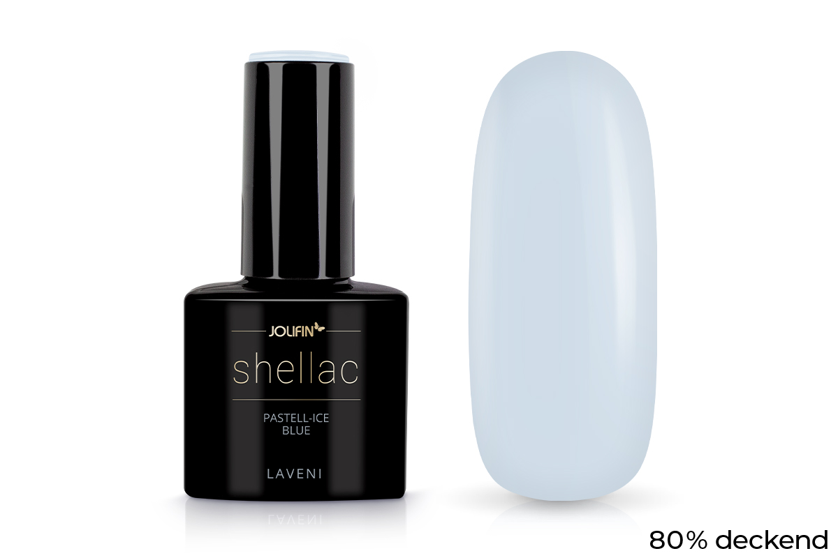 Jolifin LAVENI Shellac - pastell-ice blue 10ml
