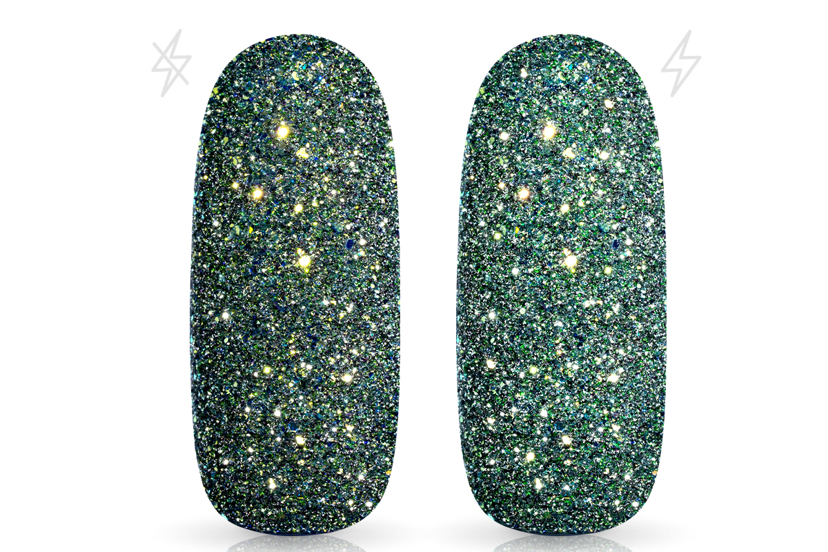 Jolifin LAVENI FlashOn Glitterpuder - golden blue