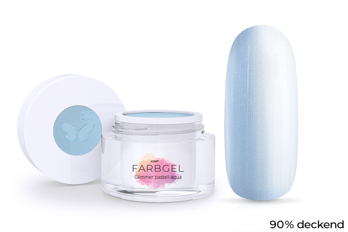 Jolifin Farbgel Glimmer pastell-aqua 5ml