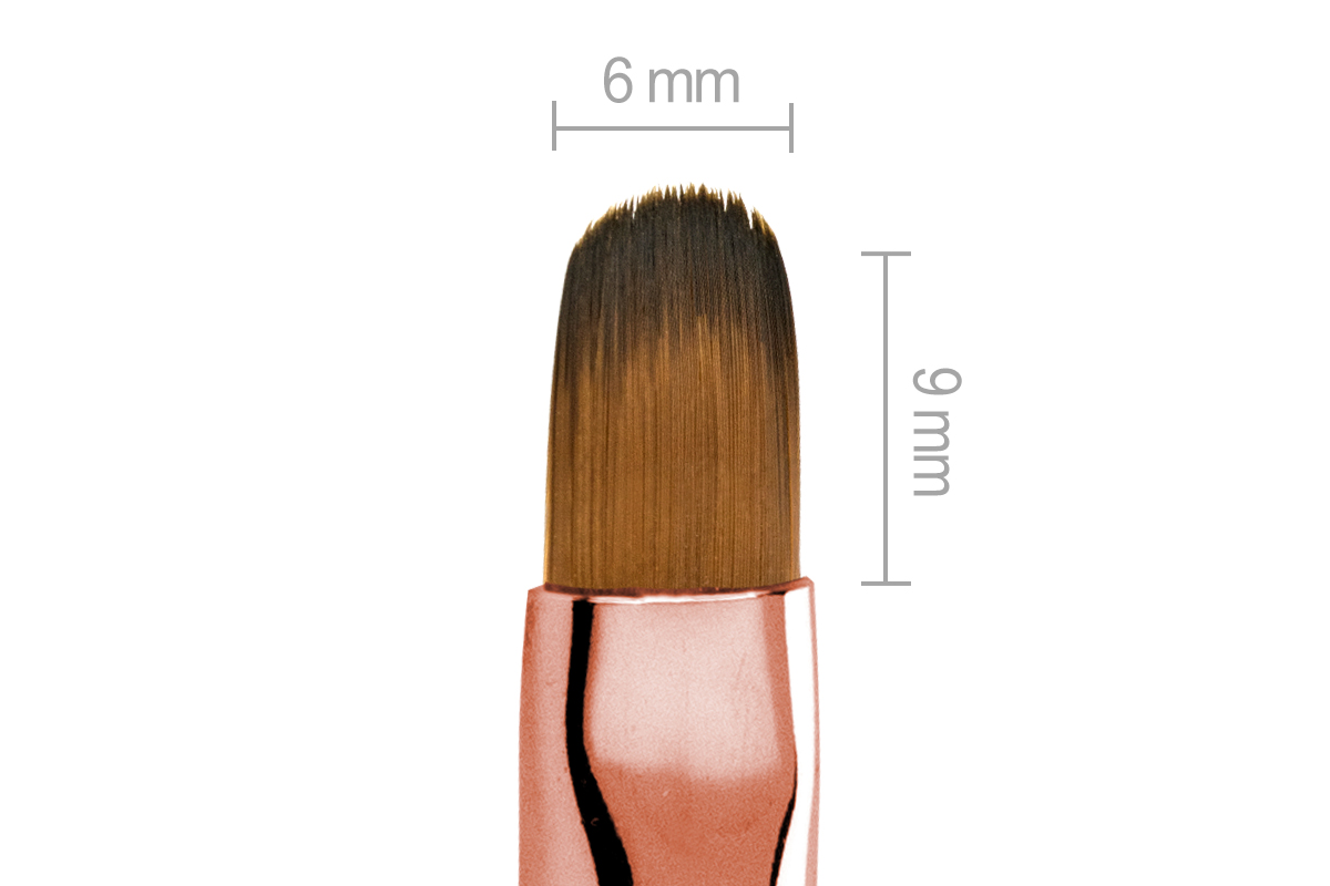 Jolifin Gemstone Gel-Pinsel Rosé - oval Gr. 8