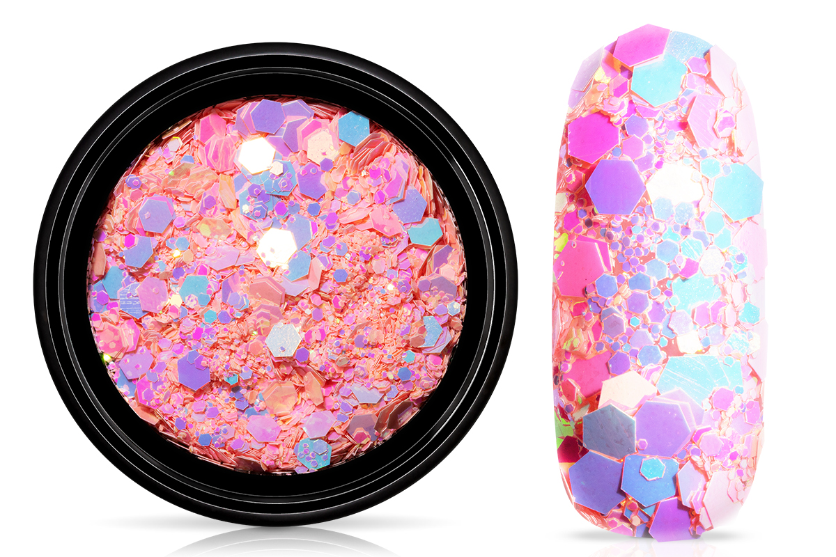 Jolifin LAVENI Chameleon Glittermix - pastell-pink