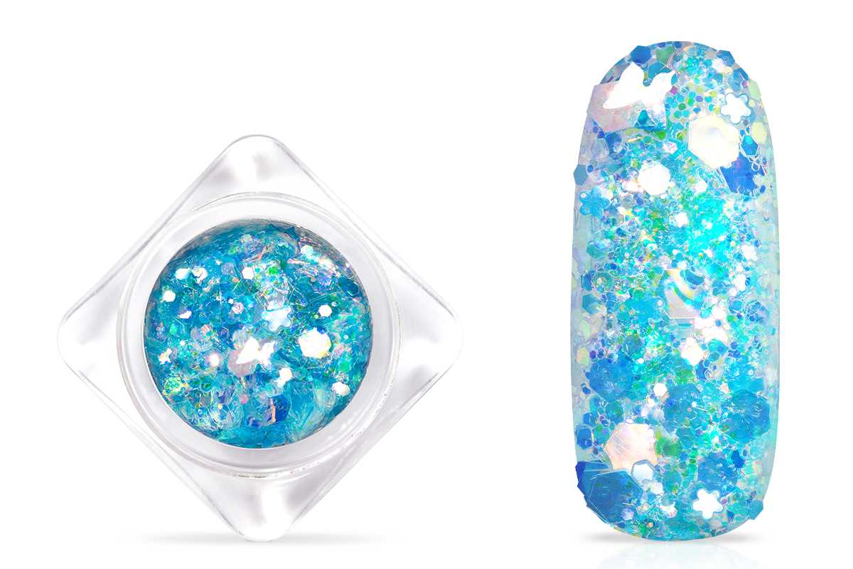 Jolifin Nightshine Butterfly Glitter - icy white