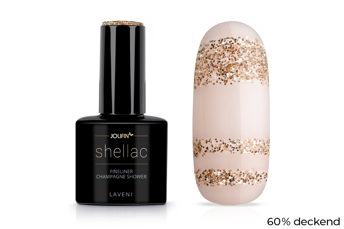 Jolifin LAVENI Shellac Fineliner - champagne shower 10ml