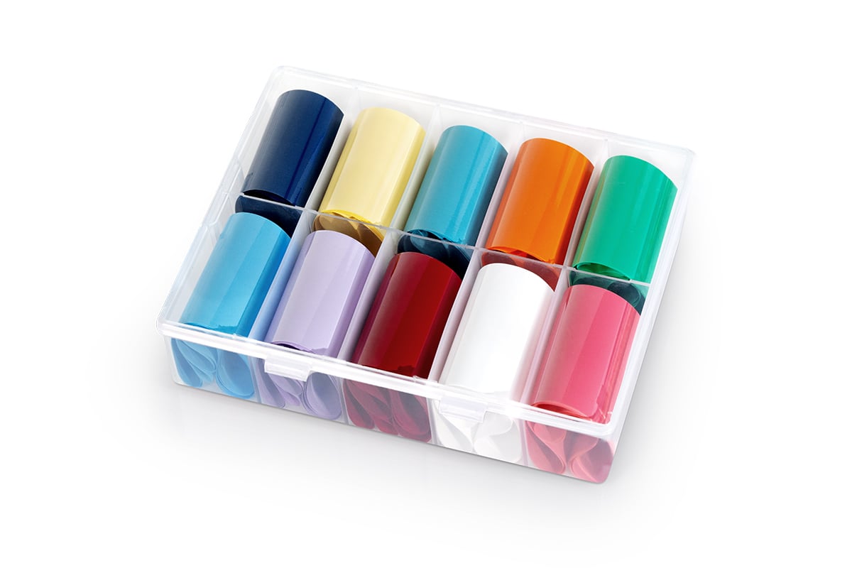 Jolifin Transfer-Nagelfolien Box - Pure Colors