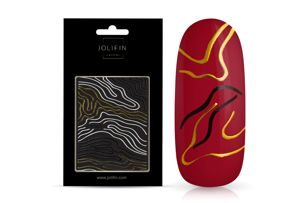 Jolifin LAVENI XL Sticker - black & white No. 17