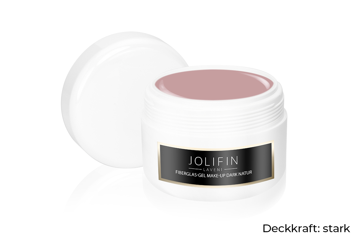 Jolifin LAVENI Refill - Fiberglas-Gel make-up dark natural 250ml