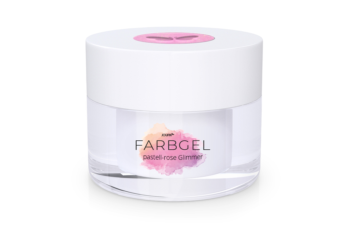 Jolifin Farbgel pastell-rose Glimmer 5ml