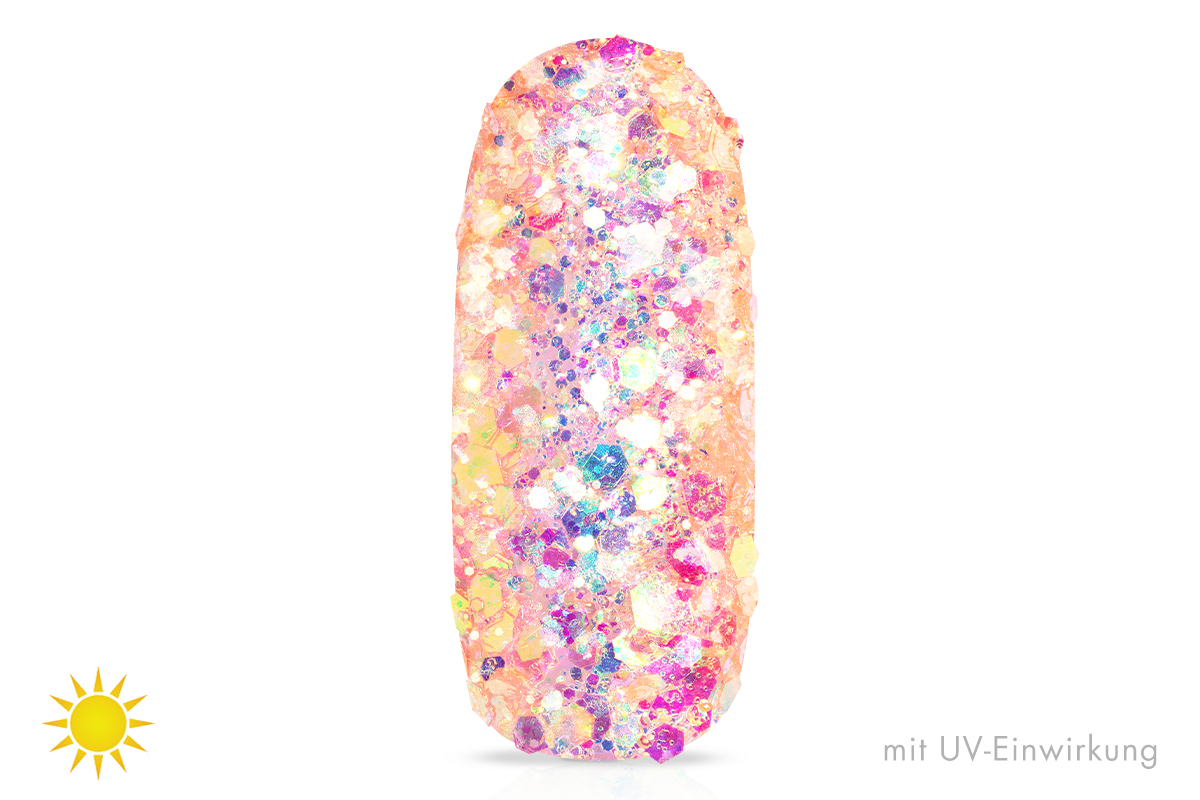 Jolifin LAVENI Solar Glitter - white-peach