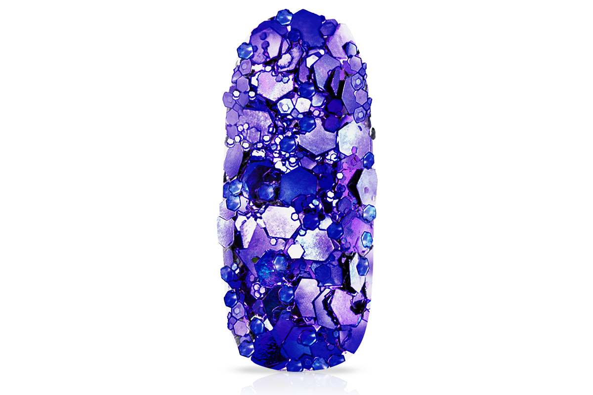 Jolifin LAVENI Chameleon Glittermix - midnight purple