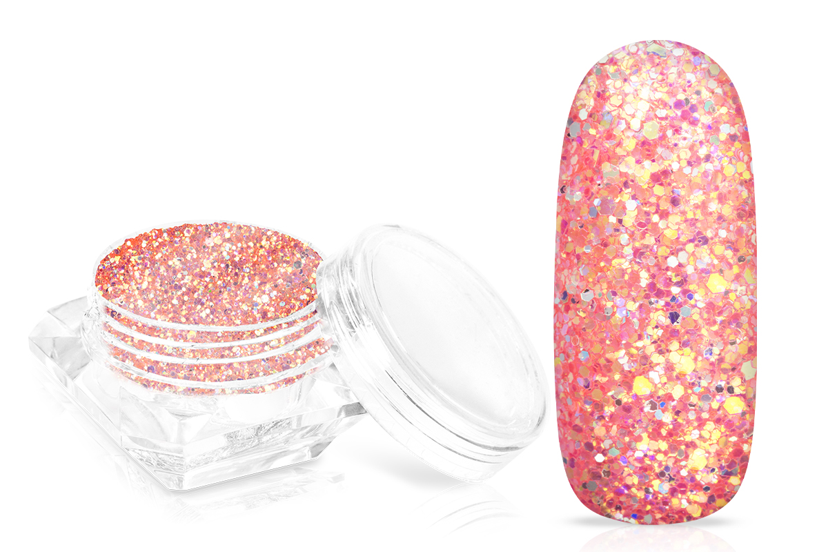 Jolifin Glossy Glitter - coral