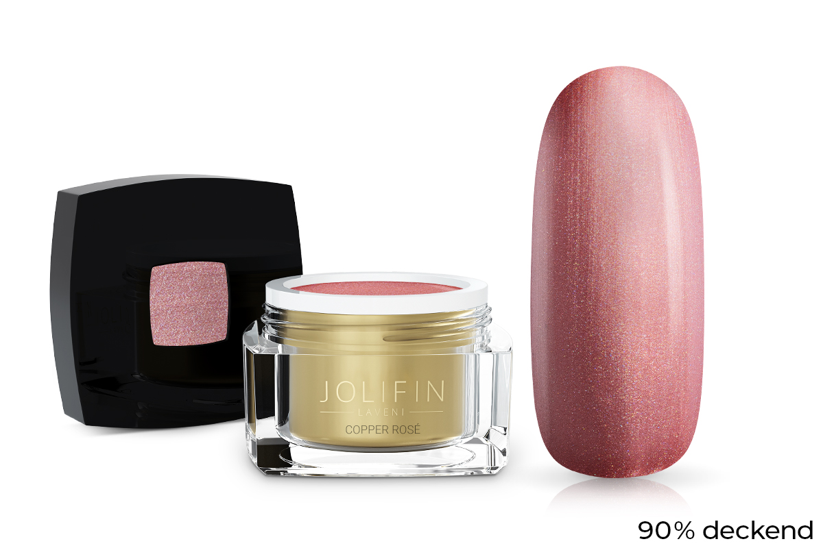 Jolifin LAVENI Farbgel - copper rose 5ml