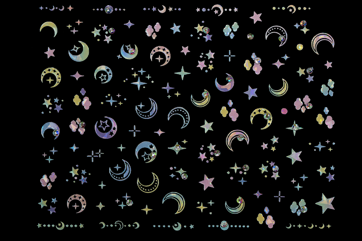 Jolifin LAVENI Strass-Sticker - Nr. 1