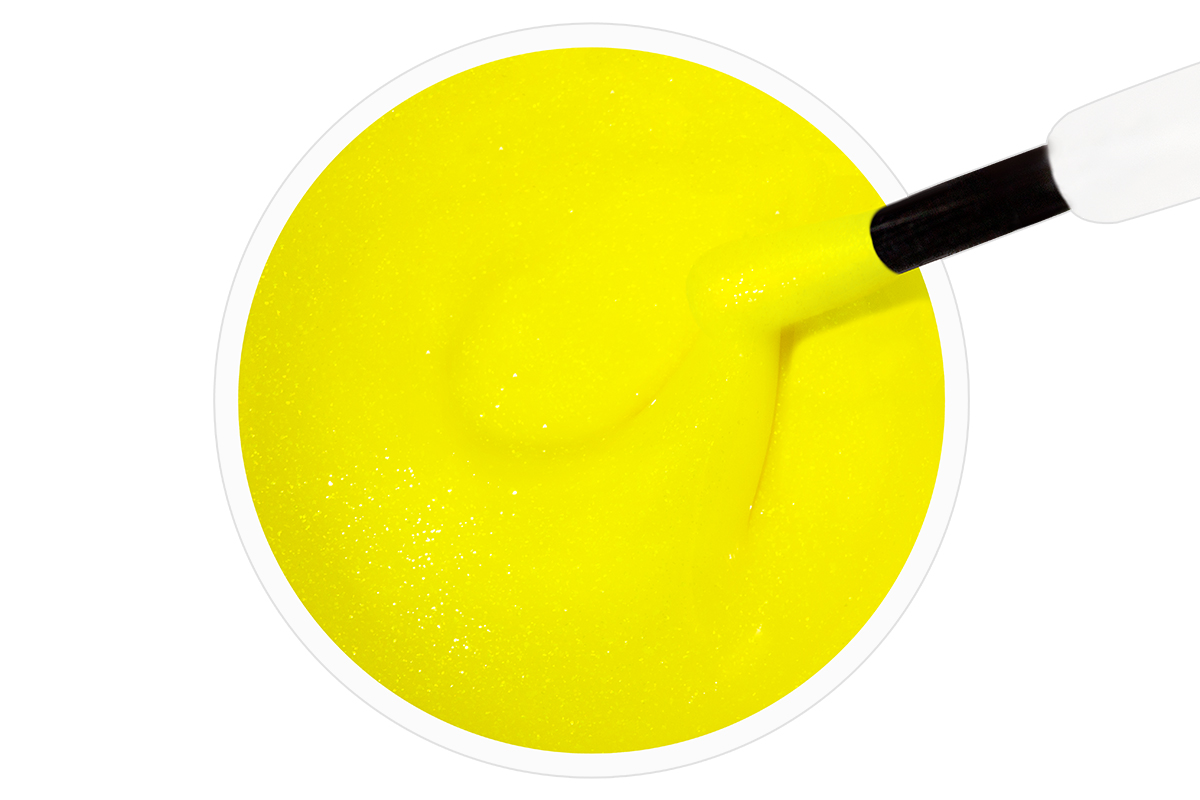Jolifin Stamping-Lack - neon-yellow  Glimmer 12ml