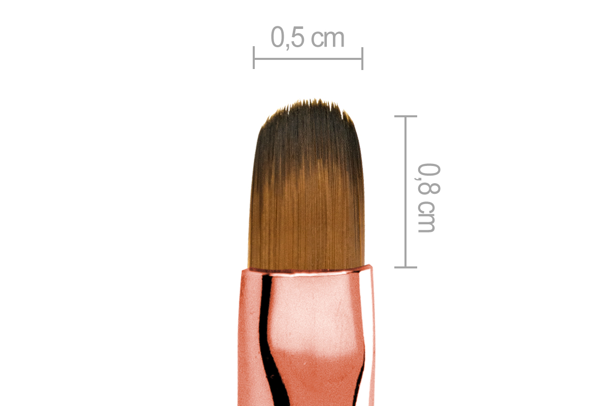 Jolifin LAVENI Pearly Pinsel Nude - Gel oval Gr. 6
