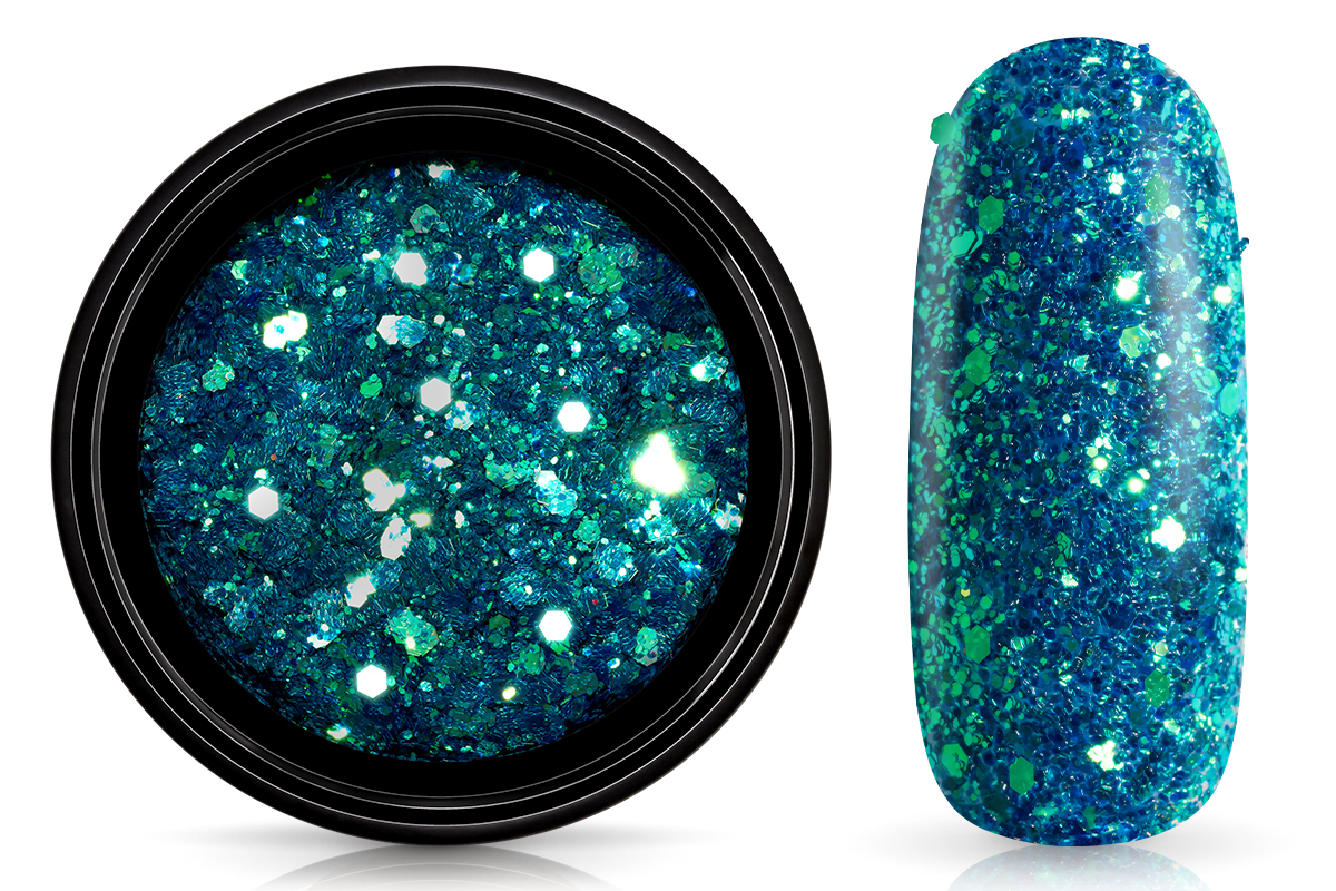 Jolifin LAVENI Glitter Powder - ocean emerald