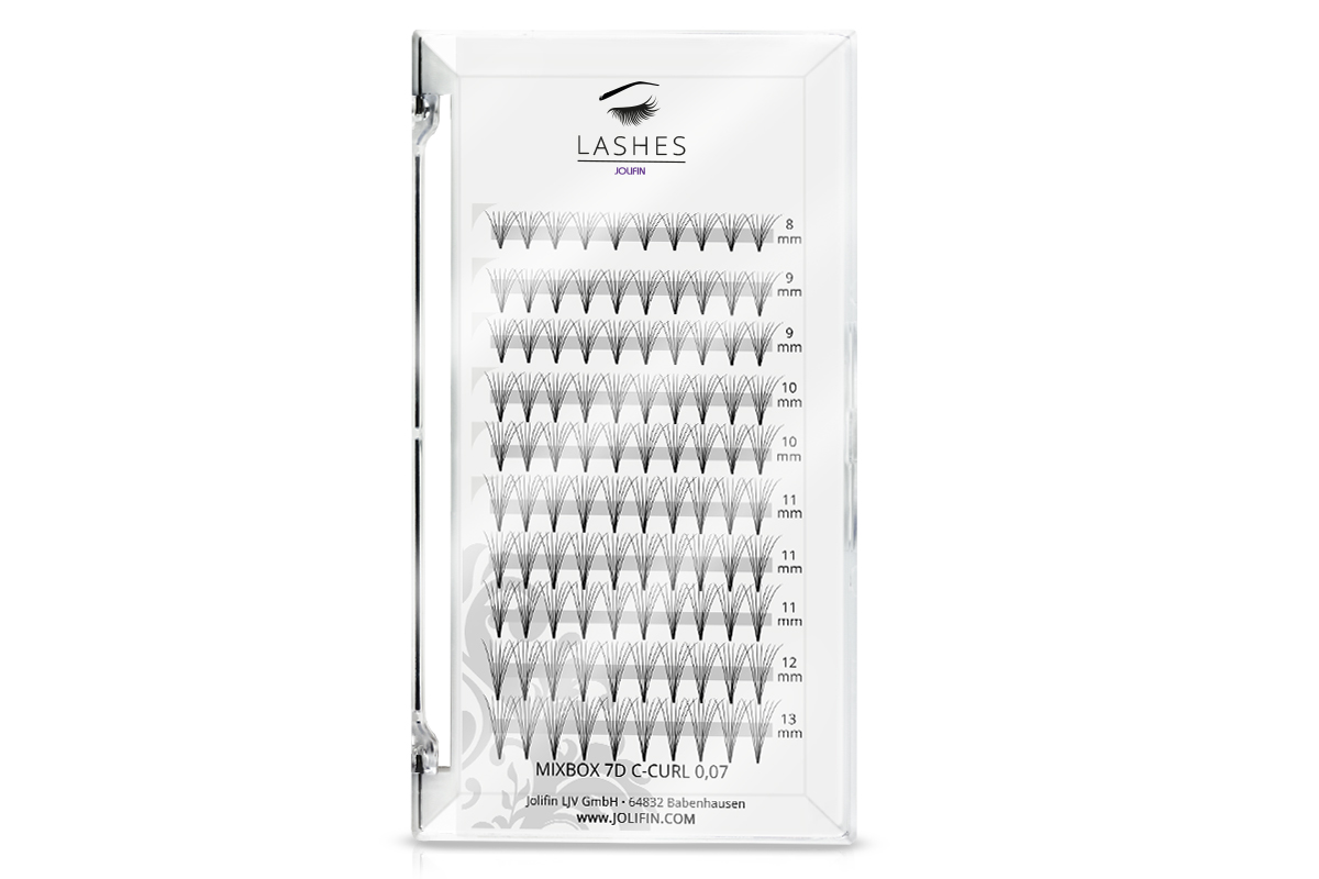 Jolifin Lashes - MixBox - 7D Eyelash Fan C-Curl 0,07