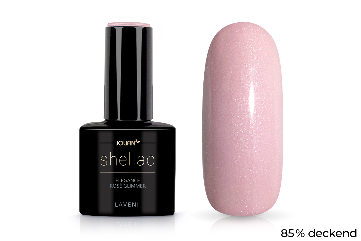 Jolifin LAVENI Shellac - elegance rosé Glimmer 10ml