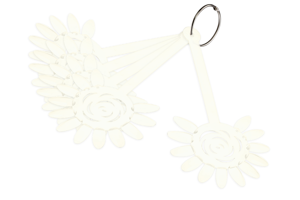 Jolifin Präsentationsdisplay Blume - 5er Set natur