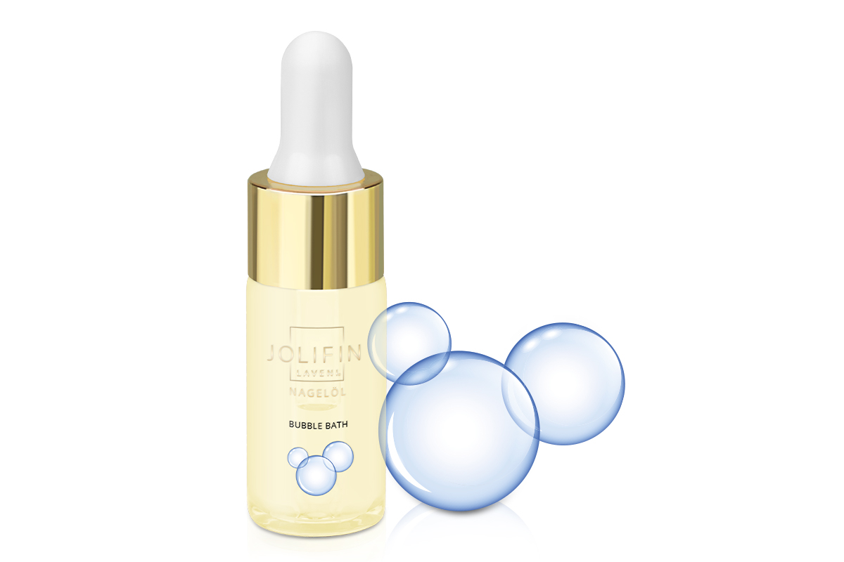 Jolifin LAVENI nail oil - bubble bath 10ml