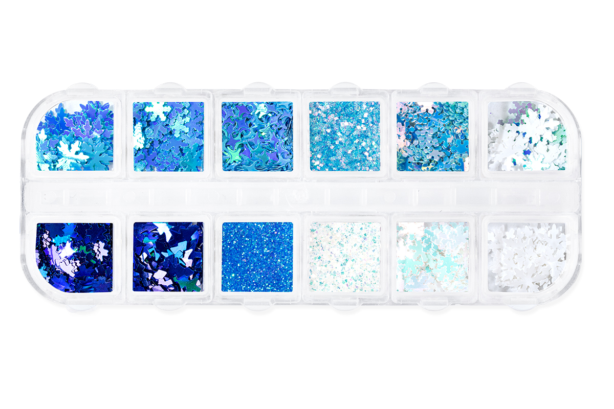 Jolifin Einleger Glitter Display XL - Snowflakes