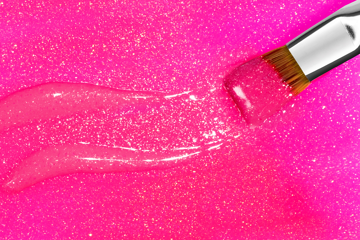 Jolifin Farbgel neon-pink Glitter 5ml