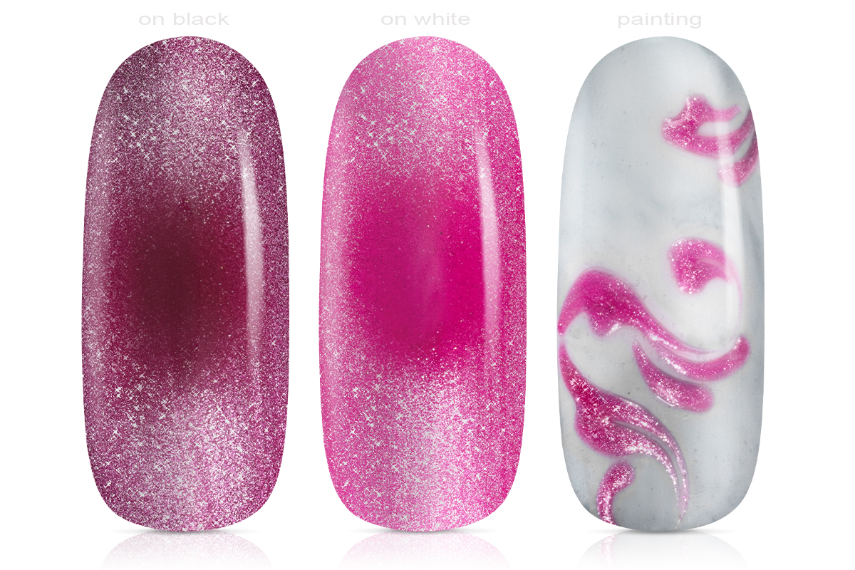 Jolifin LAVENI PRO Farbgel - Cat-Eye pink berry 5ml