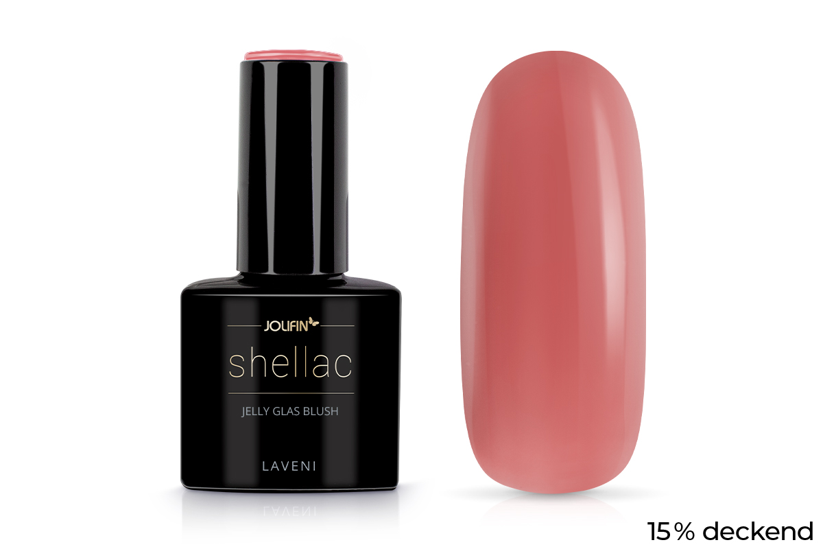 Jolifin LAVENI Shellac - Jelly Glas blush 10ml