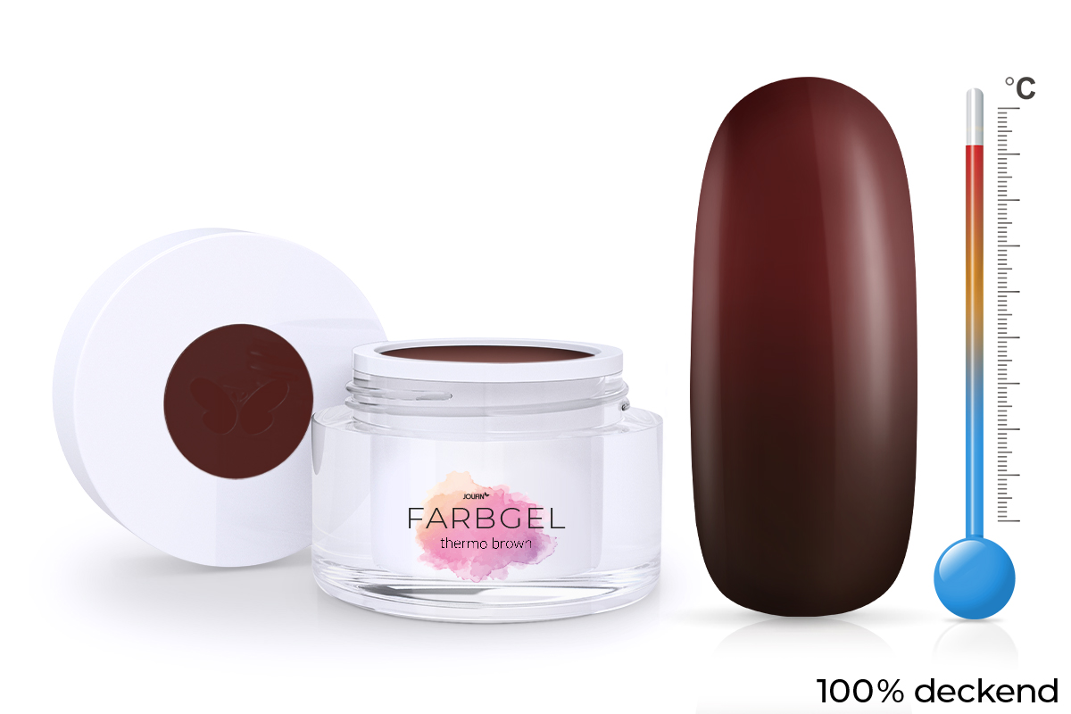 Jolifin Thermo Farbgel brown 5ml