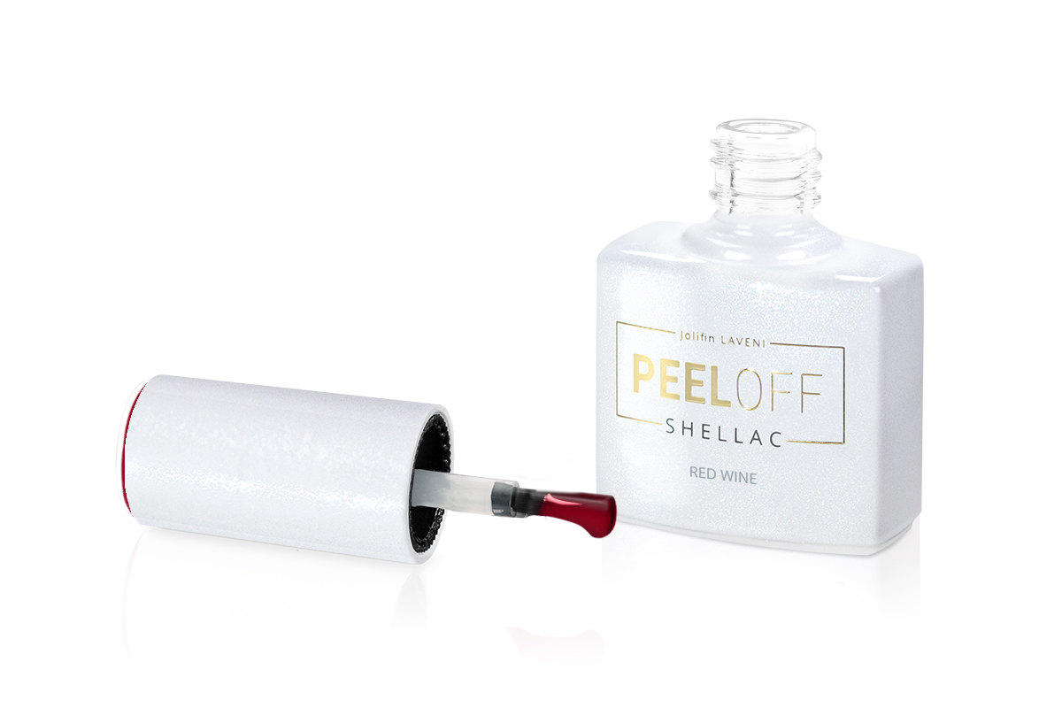 Jolifin LAVENI Shellac PeelOff - red wine 10ml