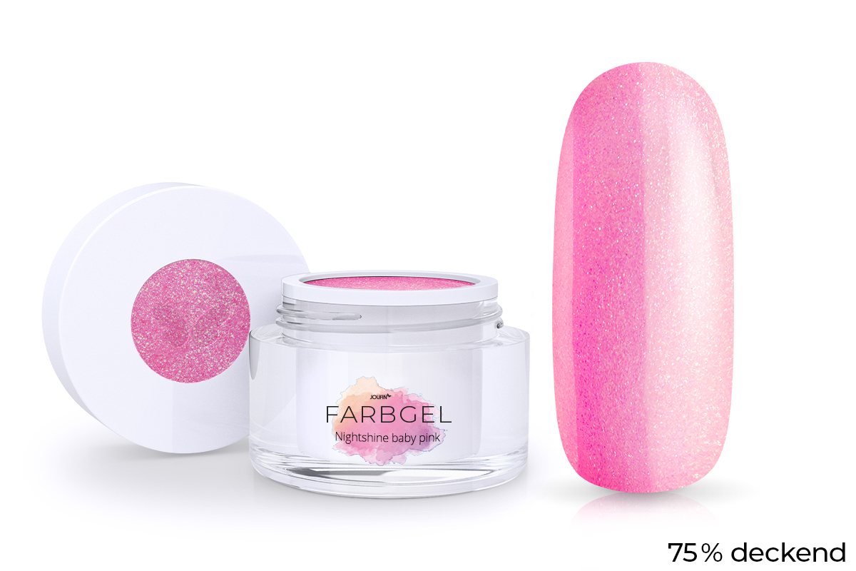 Jolifin colour gel Nightshine baby pink 5ml