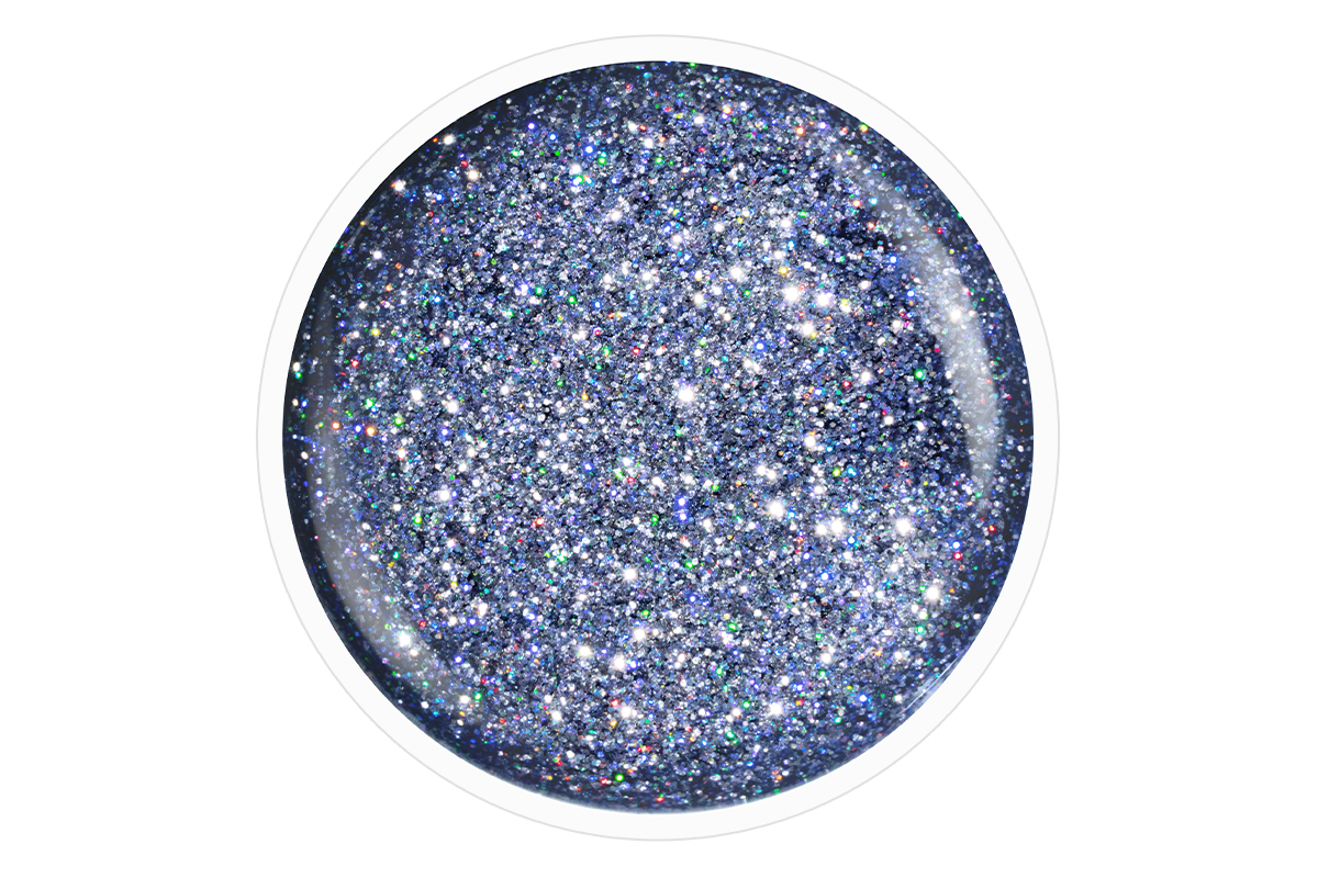 Jolifin LAVENI Shellac - extreme unicorn blue Glitter 10ml