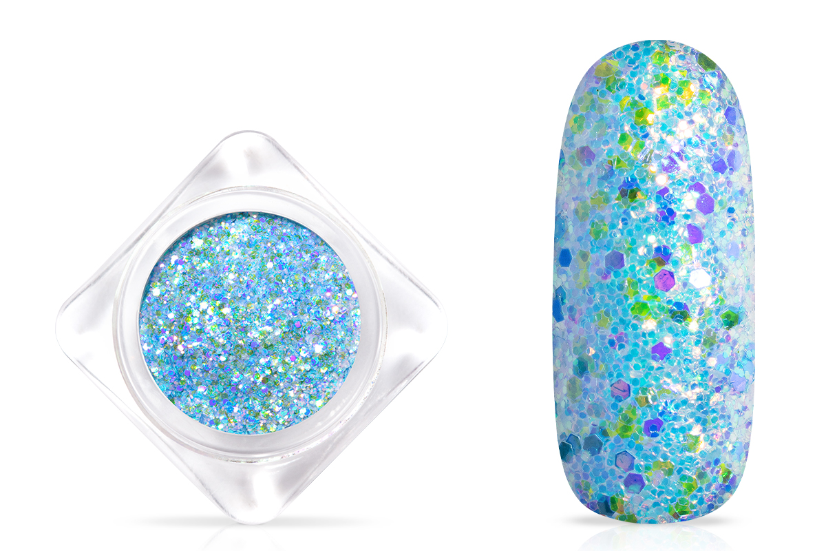 Jolifin Illusion Glitter - blue galaxy