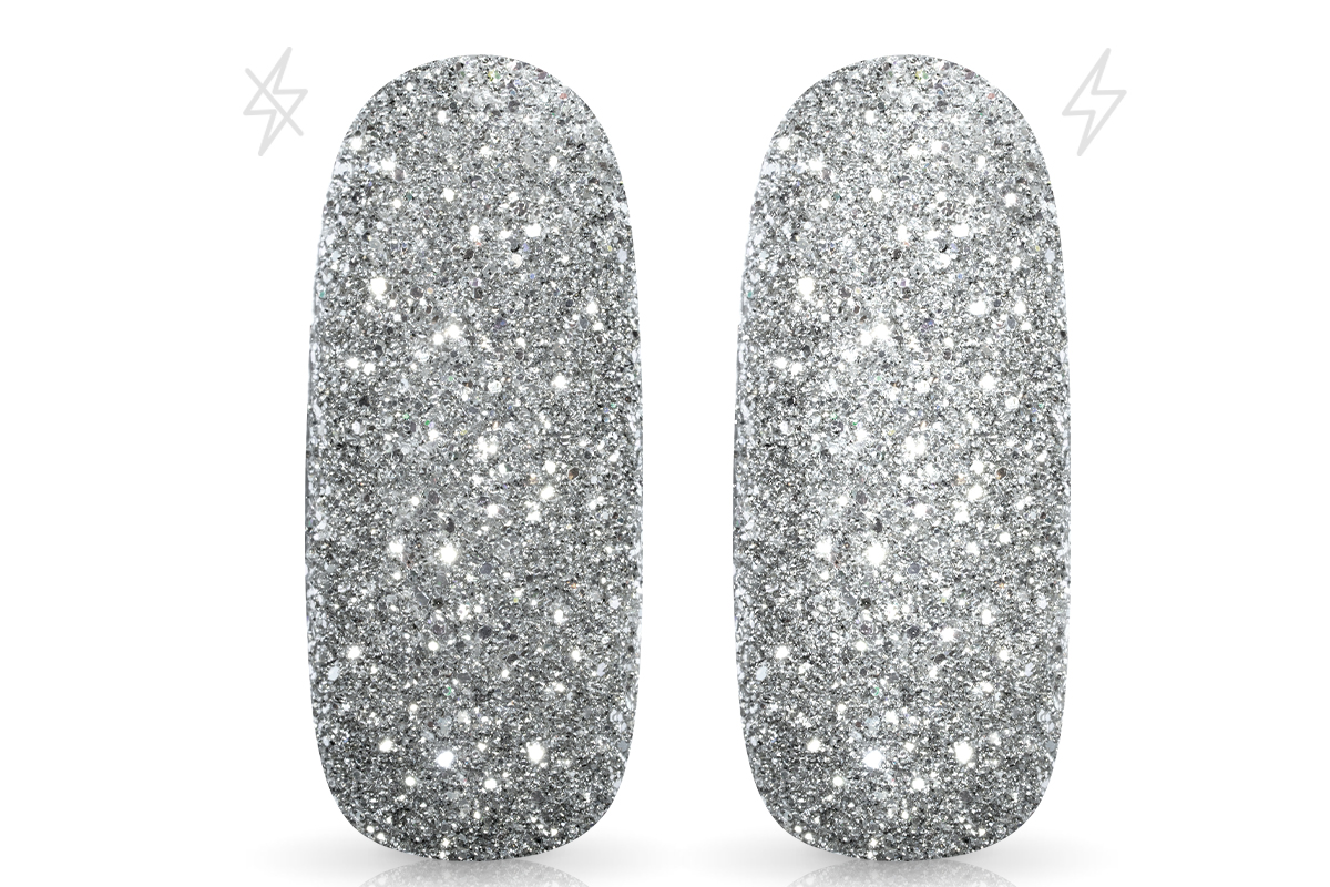 Jolifin LAVENI FlashOn Glitterpuder - bright silver
