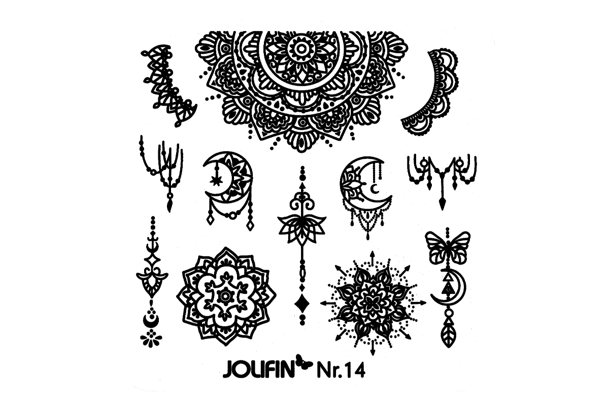 Jolifin Stamping-Schablone Nr. 14 
