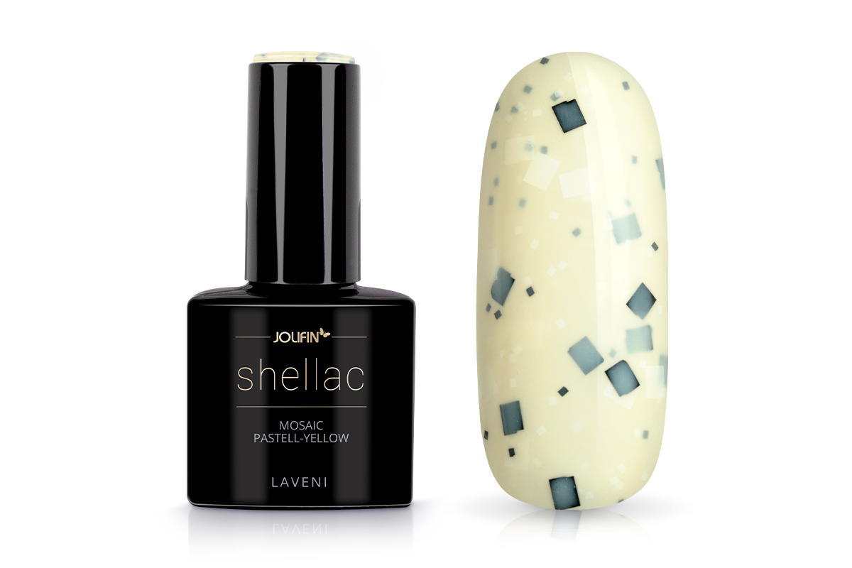 Jolifin LAVENI Shellac - mosaic pastell-yellow 10ml