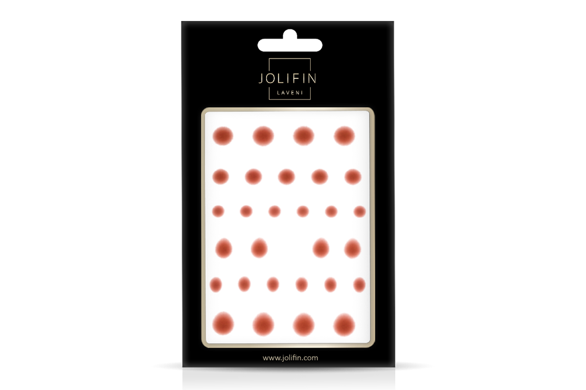 Jolifin LAVENI XL Sticker - aura red-brown