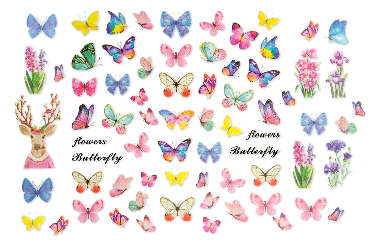 Jolifin LAVENI XL Sticker - Butterfly Nr. 4