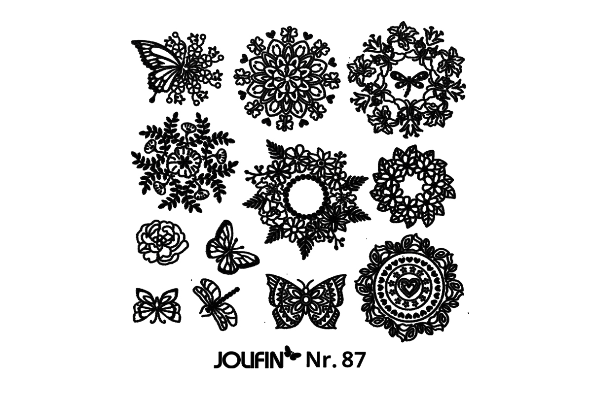 Jolifin Stamping-Schablone Nr. 87