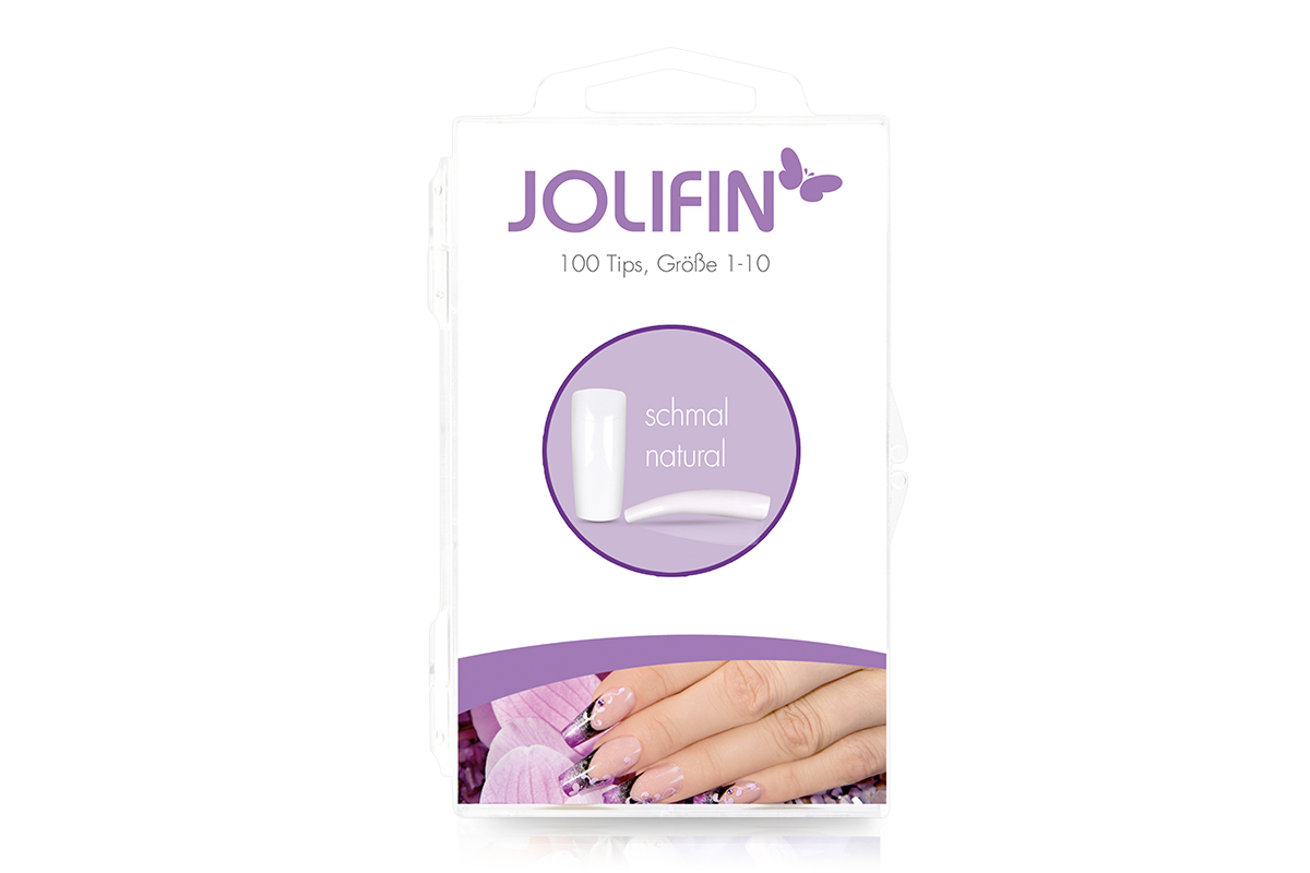 Jolifin 100er Tipbox schmal - natur