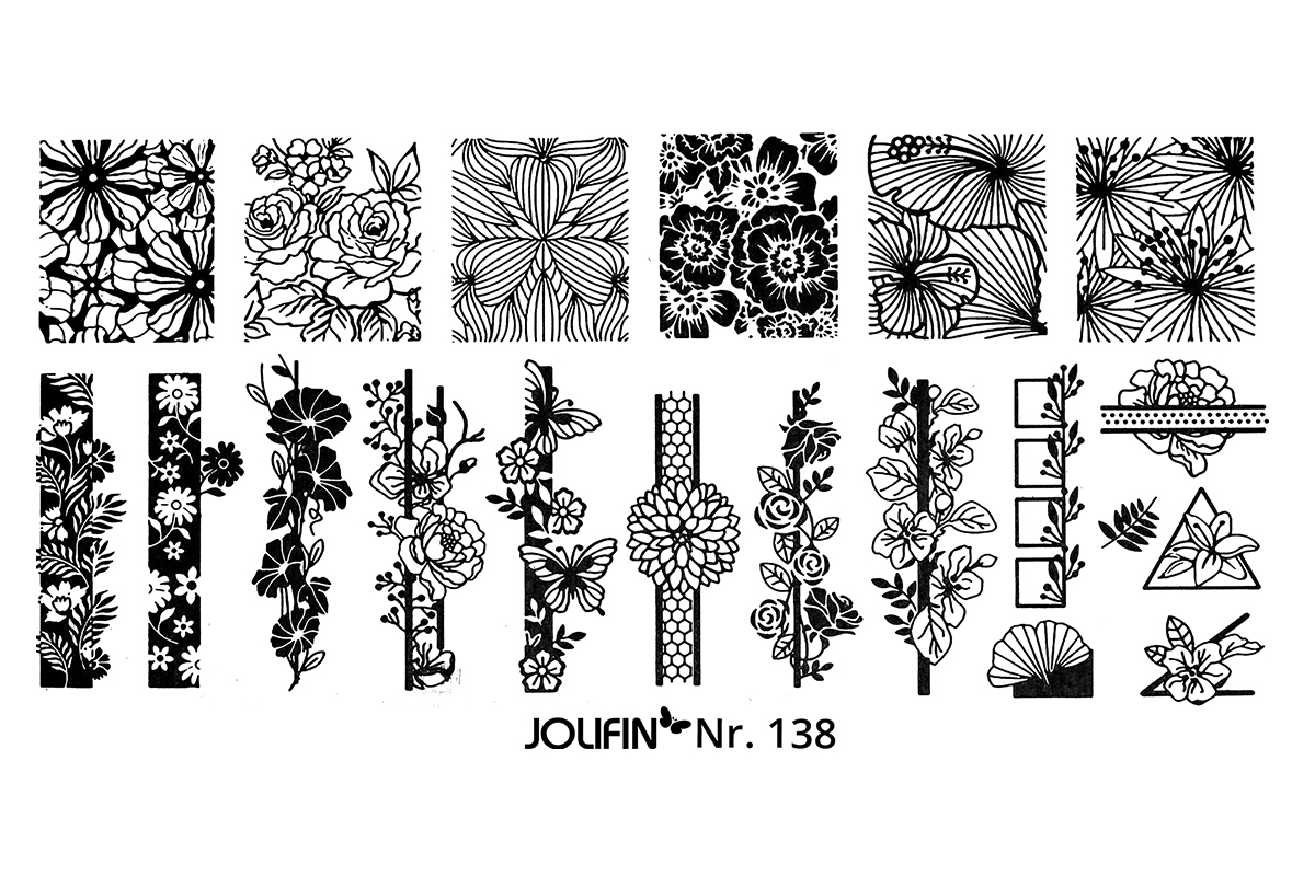 Jolifin Stamping-Schablone Nr. 138