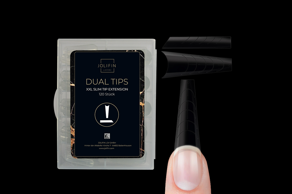 Jolifin LAVENI 120 Tipbox Dual System - XXL Slim Tip Extension