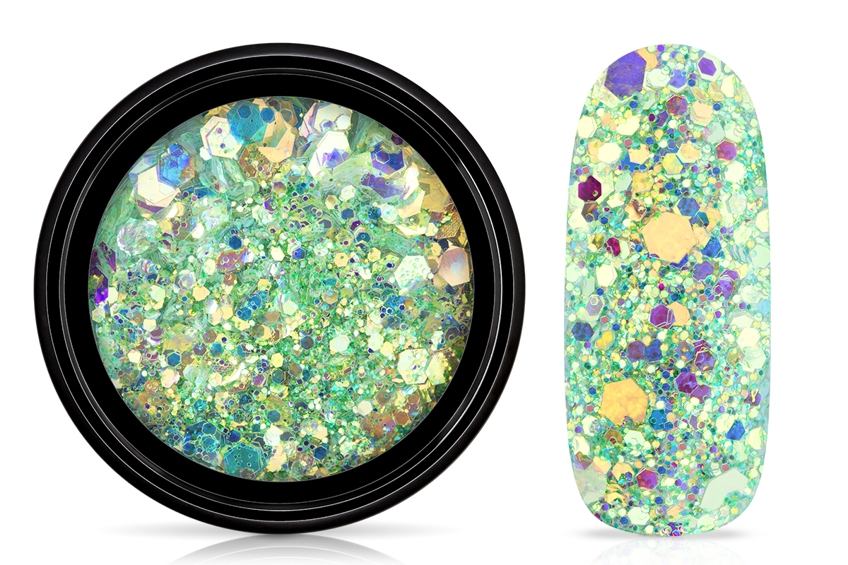 Jolifin LAVENI Mermaid Glitter - caipirinha lime