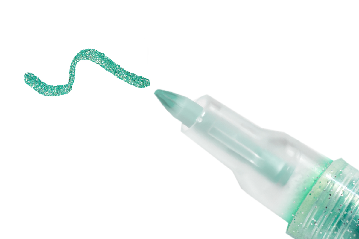 Jolifin LAVENI 3D Nailart-Pen - green Glitter