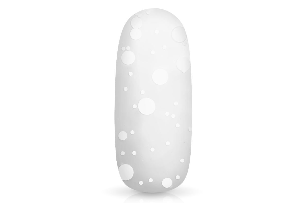 Jolifin LAVENI Shellac - Top-Coat super matt white dots 10ml