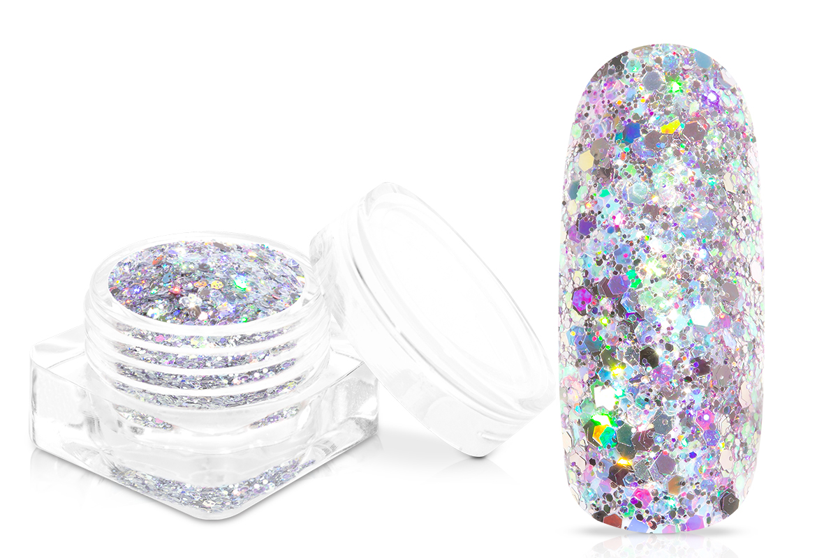 Jolifin Super-Glossy Glitter - silver