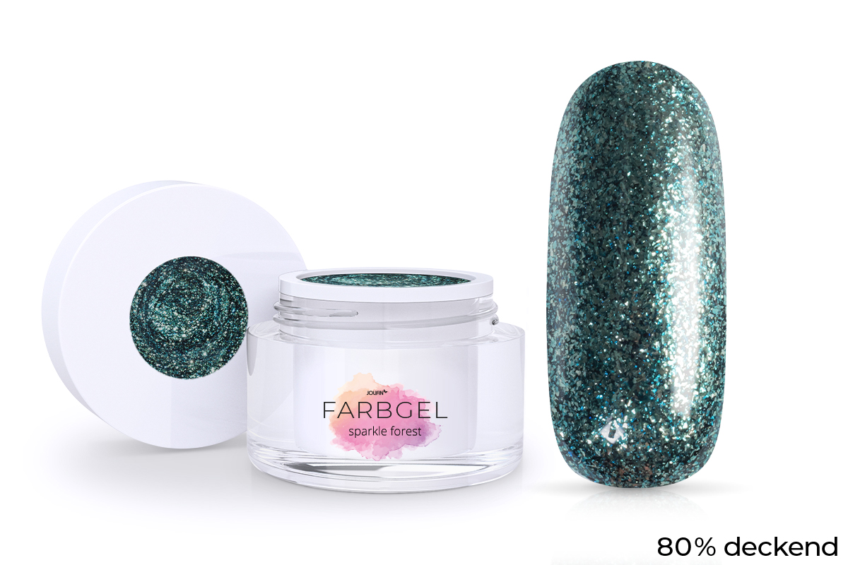 Jolifin colour gel sparkle forest 5ml